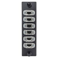 Hubbell FSPMTPH4RPGY6 Mounting Kit for Fiber Optic Patch Panels, 6 MTP-RP Simplex, Gray