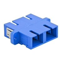 Hubbell FANSCDSS6B Fiber Adapter, SC Duplex, Screw Mount, 6-Pack, Blue