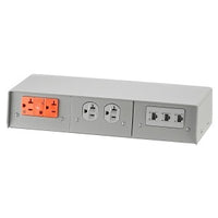 Hubbell FR680GYA 6-Gang Fire-Rated Poke-Through Pedestal, Gray