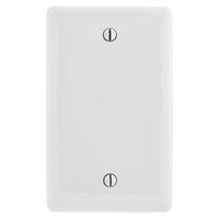 Hubbell NPJJ13W Jumbo 1-Gang Blank Wallplate, White