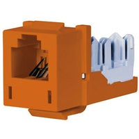 Hubbell HXJUOR HXJ USOC Keystone Jack, Orange
