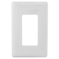 Hubbell NPS26W 1-Gang Decora Snap-On Wall Plate, White