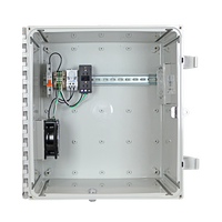 STI EP242410-O5 EnviroArmour Waterproof NEMA Enclosure with Filter Fan, Vent, and Power Distribution, 24H 24W 10D, Opaque, Polycarbonate