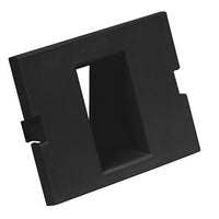 Hubbell IM1IA15BK 1-Port INFINI Module Plate, 1.5 Unit, Black