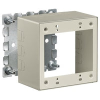 Hubbell HBL57442IVA HBL500/700/750 Series 2-Gang Box Metal Raceway, Extra Deep, Ivory