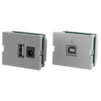 Hubbell IMU11015GY USB 2.0 TR/TX Kit A/B 110 Terminals 1.5-Unit, Gray