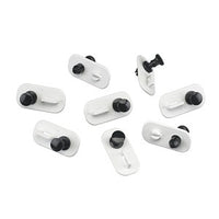 Hubbell NSOBXCLIP netSELECT Cable Management Clip for NSOBXP Series Cabinets, 5-Piece, White