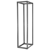 Hubbell SF841948 4-Post Rack Server Frame, 84"H x 48"D, M6 Cage Nuts