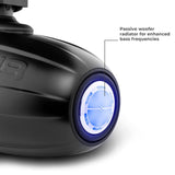 NXL 8" Neodymium Marine and Powersports Towers with Built-in Passive Radiator, 1" Driver and LED RGB Lights 180 Watts Rms