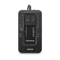 CyberPower EC450G Ecologic Series Compact UPS System, 450VA 260W, 120VAC