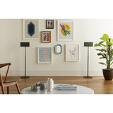 Sanus WSSA2-B1 Sonos Play 1 & Play 3 Adjustable Wireless Speaker Stands Black- Pair