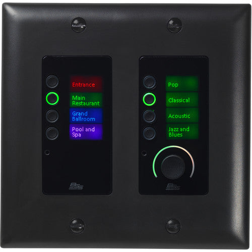 BSS BSSEC8BV-BLK-M BSS EC-8BV Soundweb Contrio Ethernet Controller with Buttons and Volume Control