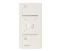 Lutron PJ2-3BRL-TBI-S01 Pico 3-Button Raise/Lower Shade Remote With Shade Icons - (Biscuit | Satin)