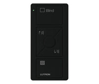 Lutron PJ2-3BRL-GBL-S05 Pico 3-Button Blind Tilt Remote With Text - (Black | Gloss)