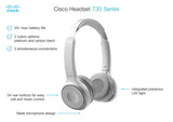 Cisco 730 Wireless Headset (Platinum) HS-WL-730-BUNA-P