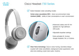 Cisco 730 Wireless Headset (Platinum) HS-WL-730-BUNA-P