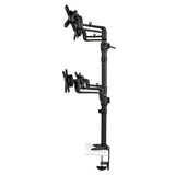 Tripp Lite DDR1327SQFC-1 Quad Full Motion Flex Arm Desk Clamp for 13" to 27" Monit
