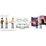 LG 55EF5E 55" Flexible Curved Open-Frame OLED Signage Display (Portrait)