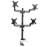 Tripp Lite DDR1327SQFC-1 Quad Full Motion Flex Arm Desk Clamp for 13" to 27" Monit