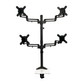 Tripp Lite DDR1327SQFC-1 Quad Full Motion Flex Arm Desk Clamp for 13" to 27" Monit