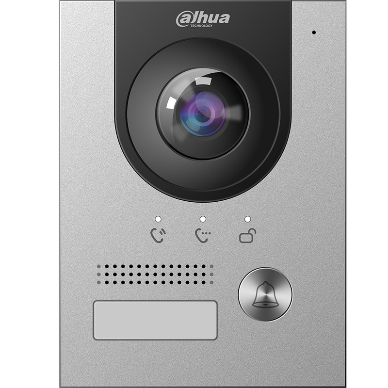 Dahua DHI-VTO2202F-P-S2 VT02-Series 2-Wire IP Villa Outdoor Tenant Station, Stainless Steel