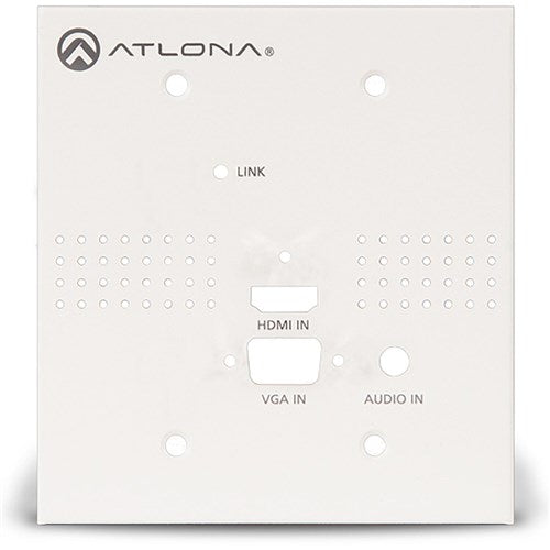 Atlona® AT-HDVS-150-TX-WP Conferencing Wallplate Switcher for HDMI and VGA with HDBaseT Output - 2x1