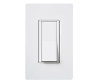 Lutron CA-1PS-WH Diva Dual-Voltage Single Pole Switch - (White | Gloss)