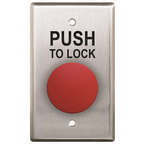 Camden CM-450R/8 Single Gang Faceplate, Push/Pull, N/O and N/C, Push to Lock