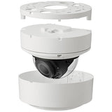 Hanwha XND-C8083RV Wisenet X Series 6MP Indoor IR Vandal Dome Camera, 4.4-9.3mm Motorized Varifocal Lens, White