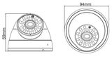 ***DISCONTINUED*** Silarius SIL-VDT5MPDG 5MP Dome Turret camera - 3.6mm lens - Dark Grey