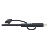 Tripp Lite M101-006-LMC-BK Universal USB-A to Lightning, USB Micro-B and USB-C Sync/Charge Cable, MFi Certified - 6 ft. (3 m)